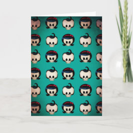 Tarjeta Patrón de calaveras rocosas