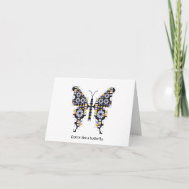 Tarjeta Patrón de calderilla de mariposa de cola de cerda