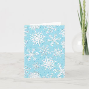 Tarjeta Patrón de copo de nieve