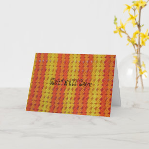 Tarjeta Patrón de crochet - cáscaras Naranjas