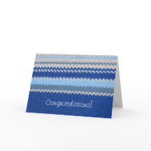 Patrón de crochet - franjas azules