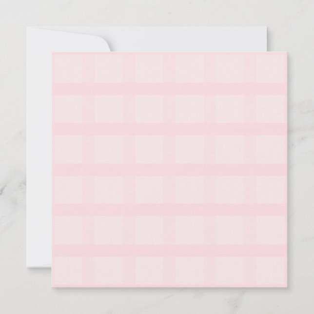 Tarjeta Patrón de cuadros rosa chicle y lavanda (Anverso)