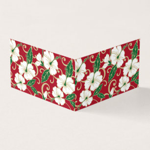 Tarjeta Patrón de ensueño polinesio en Navidad