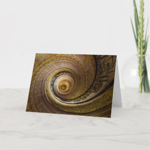 Tarjeta Patrón de escalera de caracol