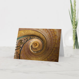 Tarjeta Patrón de escalera en espiral