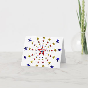 Tarjeta Patrón de estrellas patrióticas