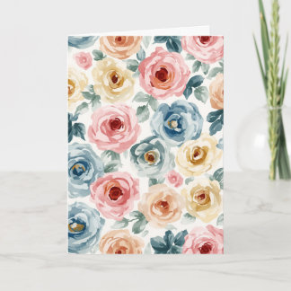 Tarjeta Patrón de flores