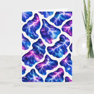 Tarjeta Patrón de galaxia de tormenta de relámpagos
