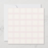 Patrón de gingham blanco cremoso y champán rosado