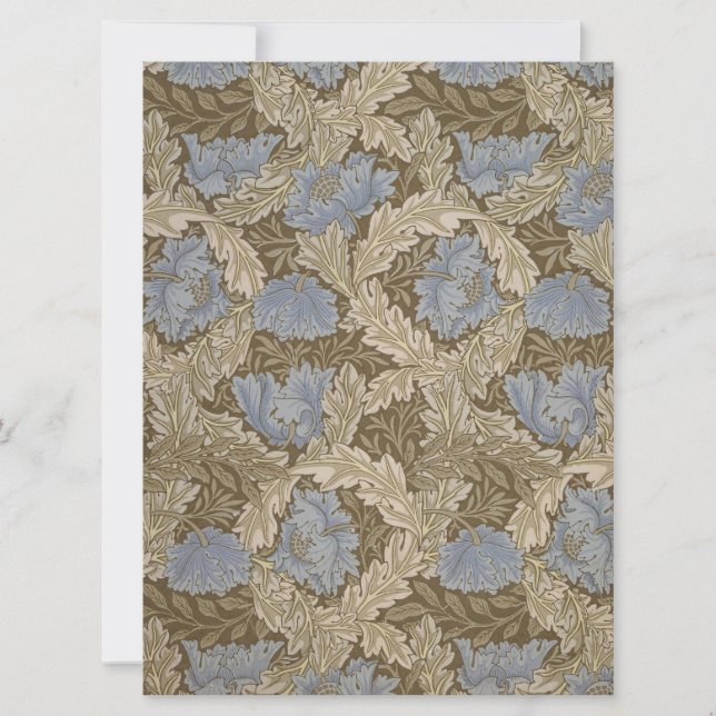 Tarjeta Patrón de guirnalda (por William Morris) (Anverso)