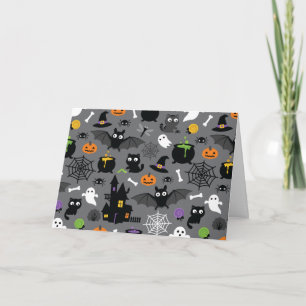 Tarjeta Patrón de Halloween