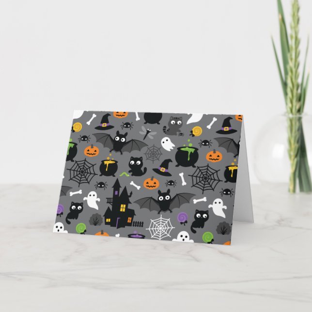 Tarjeta Patrón de Halloween (Anverso)