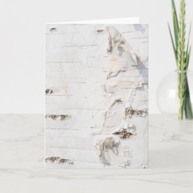 Tarjeta Patrón de la corteza de Birch (Anverso)