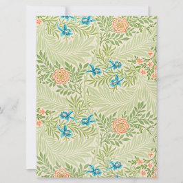 Tarjeta Patrón de larkspur (por William Morris)