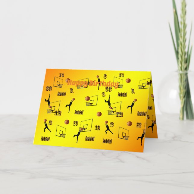 Tarjeta Patrón de los jugadores de baloncesto, (Anverso)