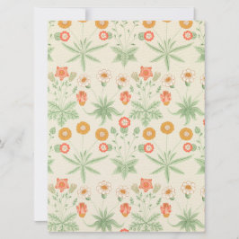 Tarjeta Patrón de margarita (por William Morris)