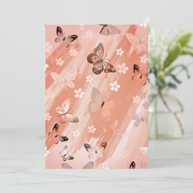 Tarjeta Patrón de mariposa 11 (Anverso de pie)