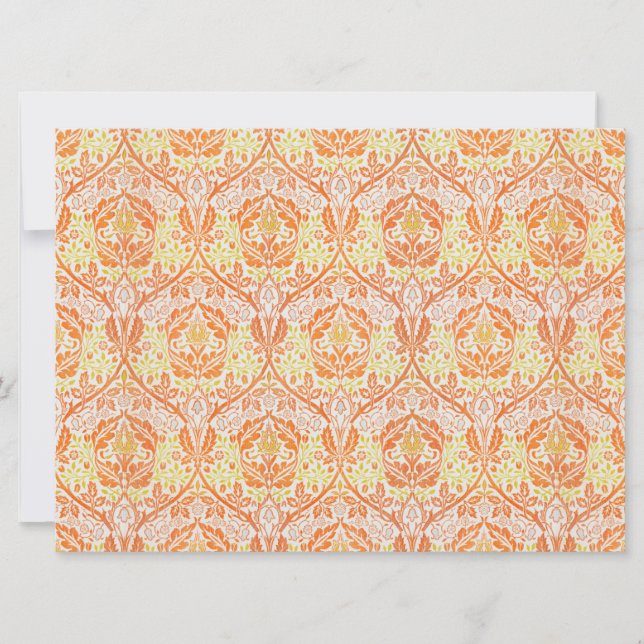 Tarjeta Patrón de masa dorada (por William Morris) (Anverso)