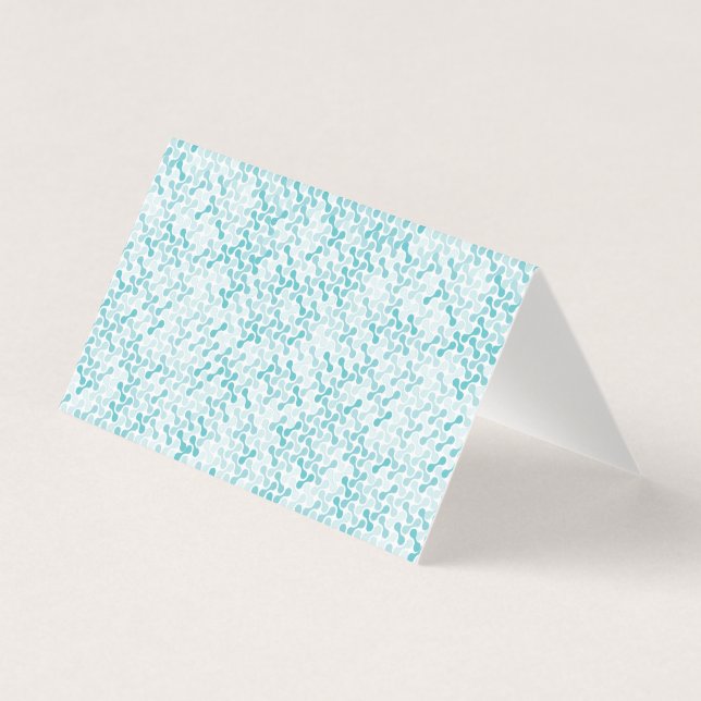 Tarjeta patrón de metapeligro azul (Anverso)