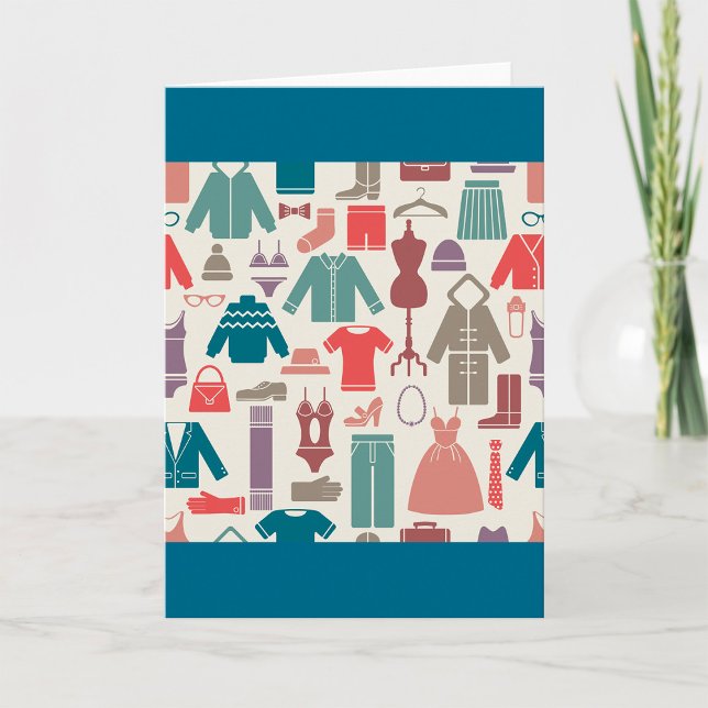Tarjeta Patrón de moda de moda Diseño Gráfico de ropa (Subido por el creador)