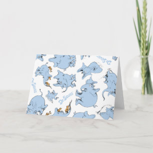 Tarjeta Patrón de mono de Horton escucha a Quién