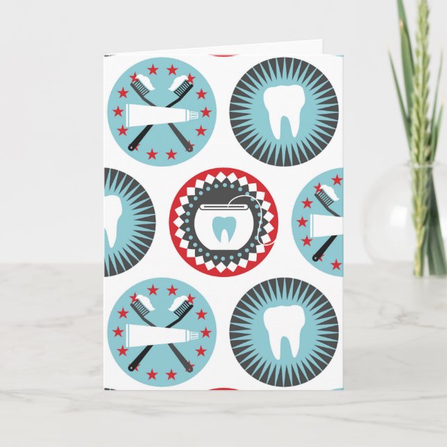 Tarjeta Patrón de odontología en negrita - Higienista dent (Anverso)