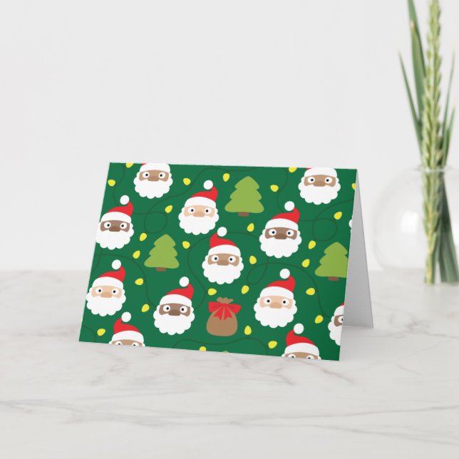 Tarjeta Patrón de Papá Noel (Anverso)