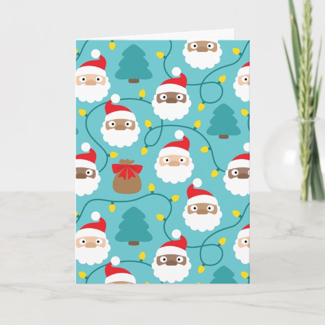 Tarjeta Patrón de Papá Noel (Anverso)