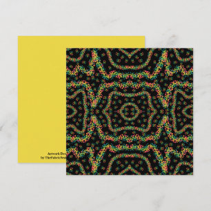 Tarjeta Patrón de puntillismo al estilo de Seurat de color