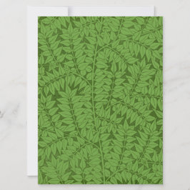 Tarjeta Patrón de rama verde (Arte de la selva) (William M
