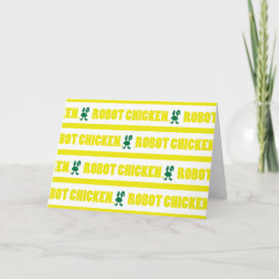 Tarjeta Patrón de rayas de pollo