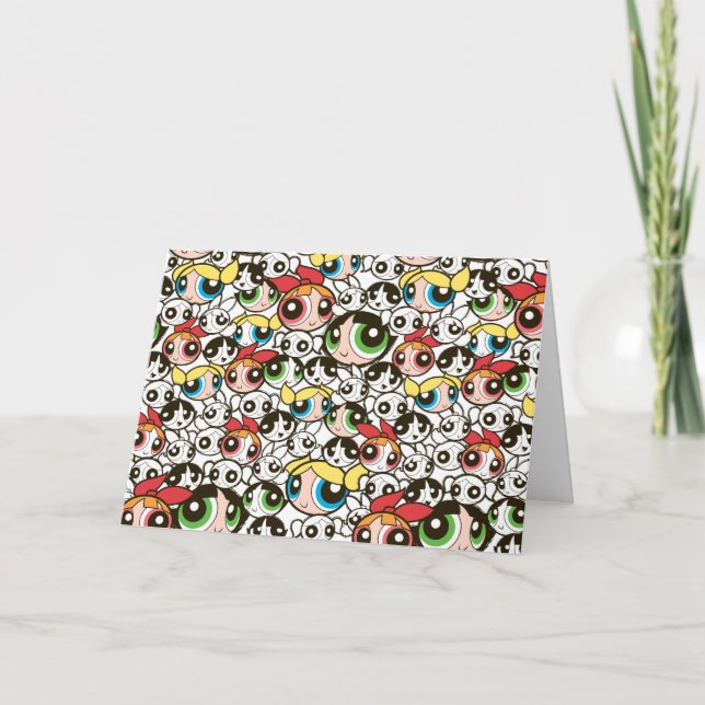 Tarjeta Patrón de rostro de Chicas poderosos (Anverso)