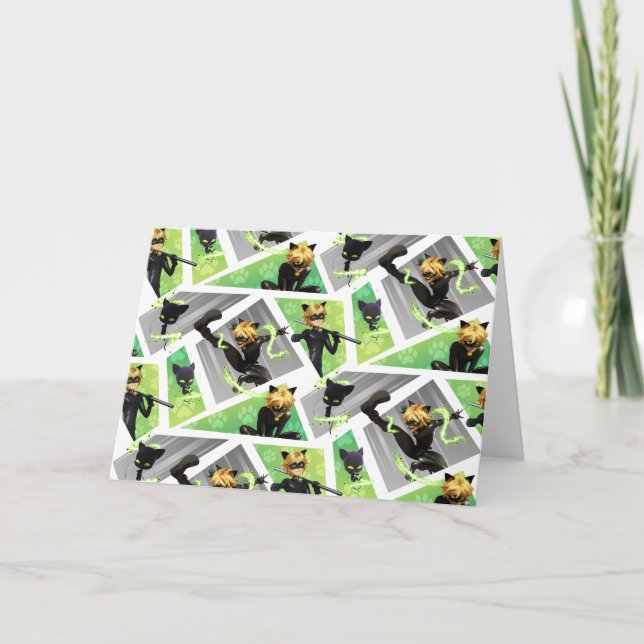 Tarjeta Patrón de ruido de gato y de tracción (Anverso)