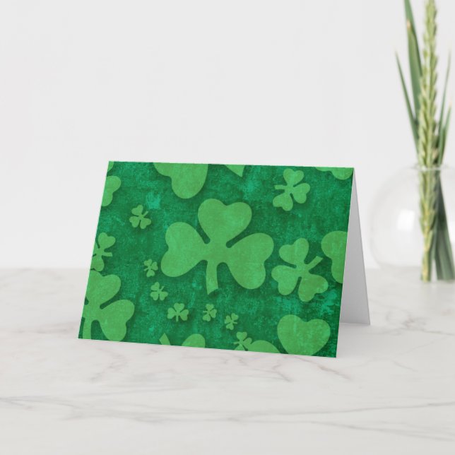 Tarjeta Patrón de Shamrock (Anverso)