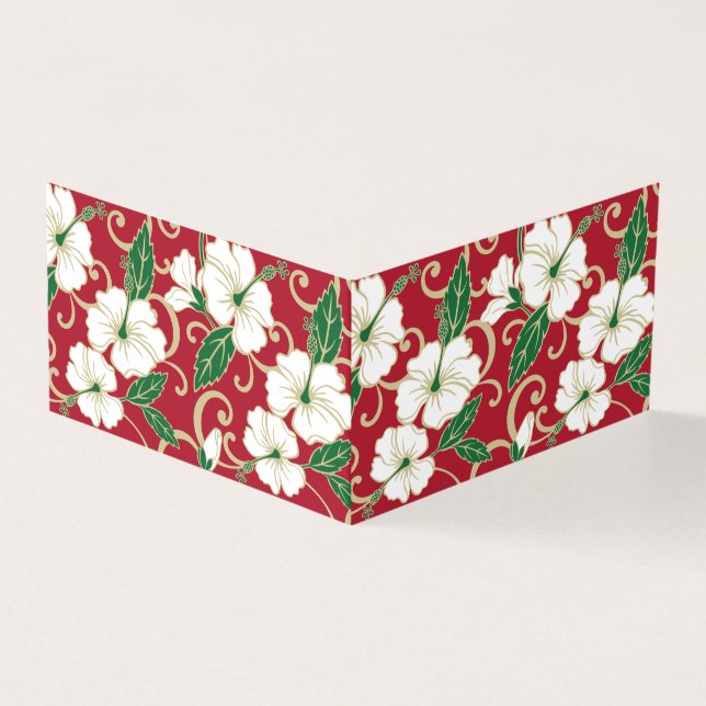 Tarjeta Patrón de sueño polinesio en Navidades (Exterior)