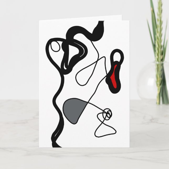 Tarjeta Patrón de sujeción: Resumen negro, blanco, gris y  (Anverso)