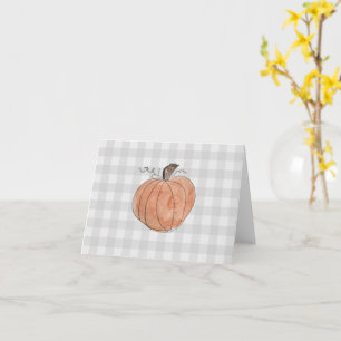 Tarjeta Patrón de verificación de búfalo de calabaza