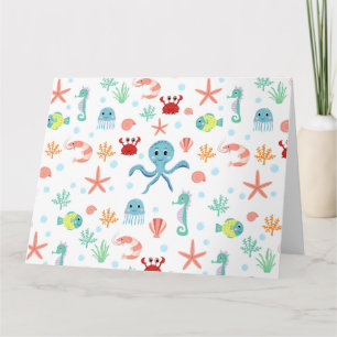 Tarjeta Patrón del mundo marino