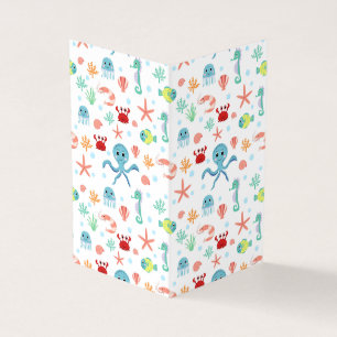 Tarjeta Patrón del mundo marino