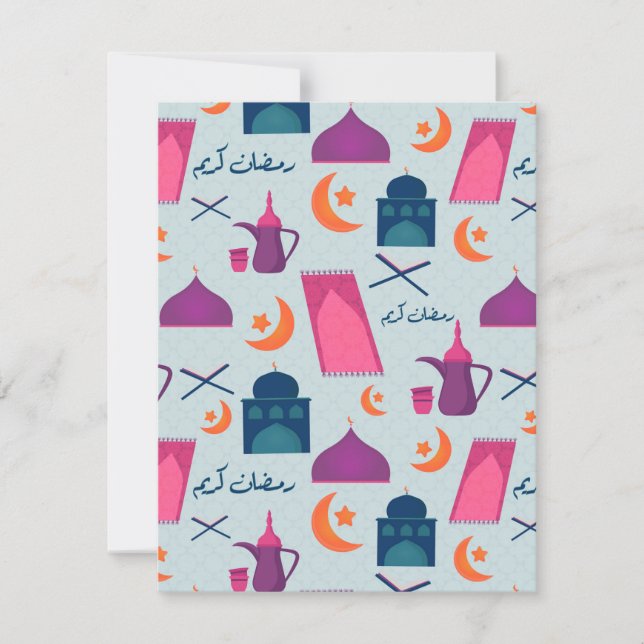Tarjeta Patrón feliz de Ramadán (Anverso)