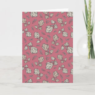 Tarjeta Patrón floral elegante