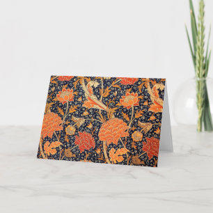 Tarjeta Patrón floral vintage, William Morris