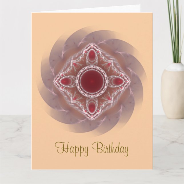 Tarjeta patrón fractal (Anverso)