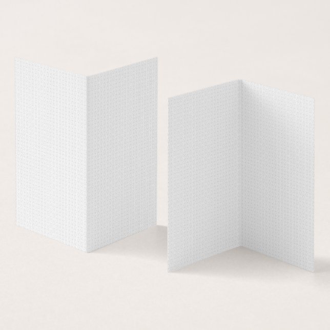 Tarjeta Patrón geométrico blanco y gris con interbloqueo (Interior y exterior)