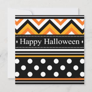 Tarjeta Patrón Halloween Feliz Moderno