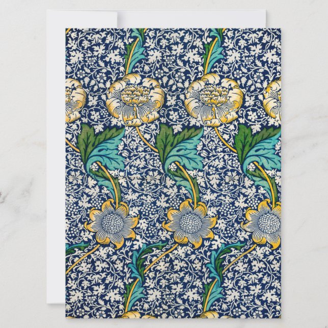 Tarjeta Patrón Kennet (por William Morris) (Anverso)