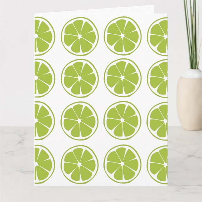 Tarjeta Patrón Lime Fruit Green Lime (Anverso)