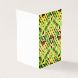 Tarjeta Patrón marrón y verde