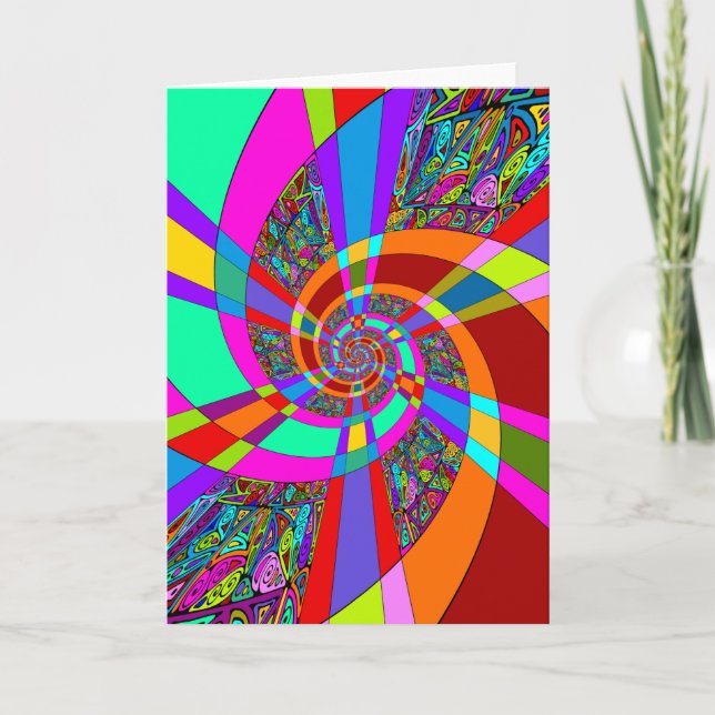 Tarjeta Patrón Pintado A Mano Y Digitalmente Art. 3 (Anverso)