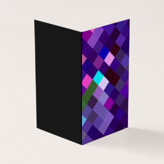Tarjeta Patrón Pixelado - Púrpura